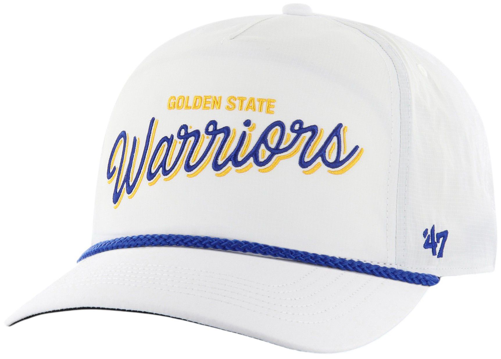 '47 Adult Golden State Warriors White Wordmark Brrr Fairway Relaxed Fit Hitch Adjustable Hat product image