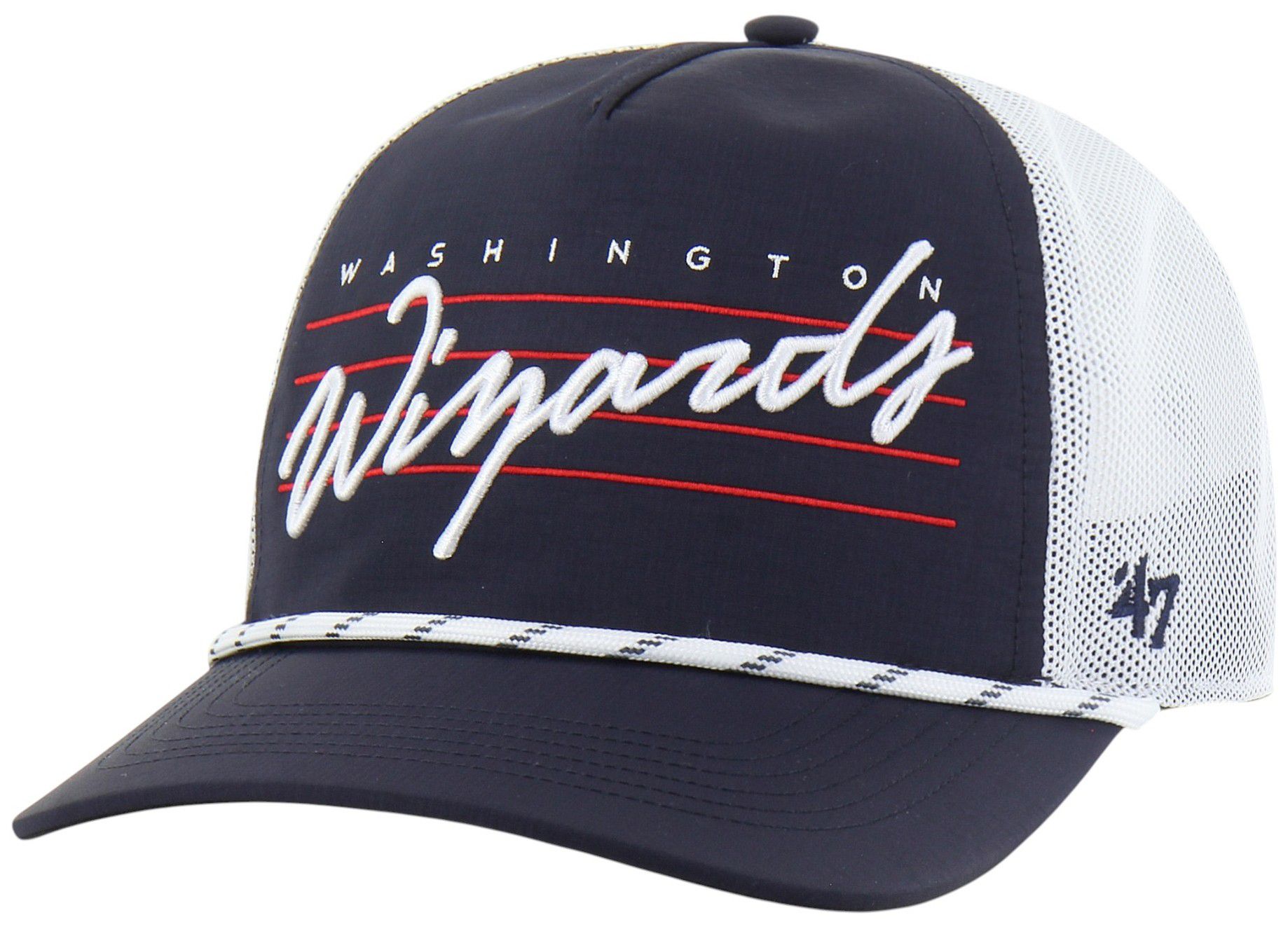 47 Adult Washington Wizards Navy Brrr Downburst Hitch Adjustable Hat product image