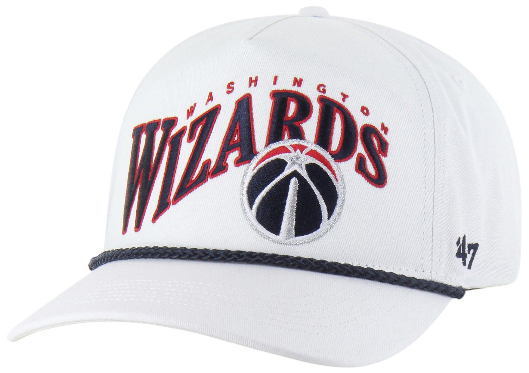 '47 Adult Washington Wizards White Graphic Wave Hitch Adjustable Hat product image