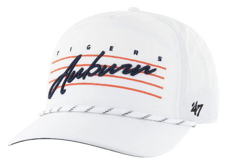 '47 Adult Auburn Tigers White Downburst Hitch Adjustable Hat product image