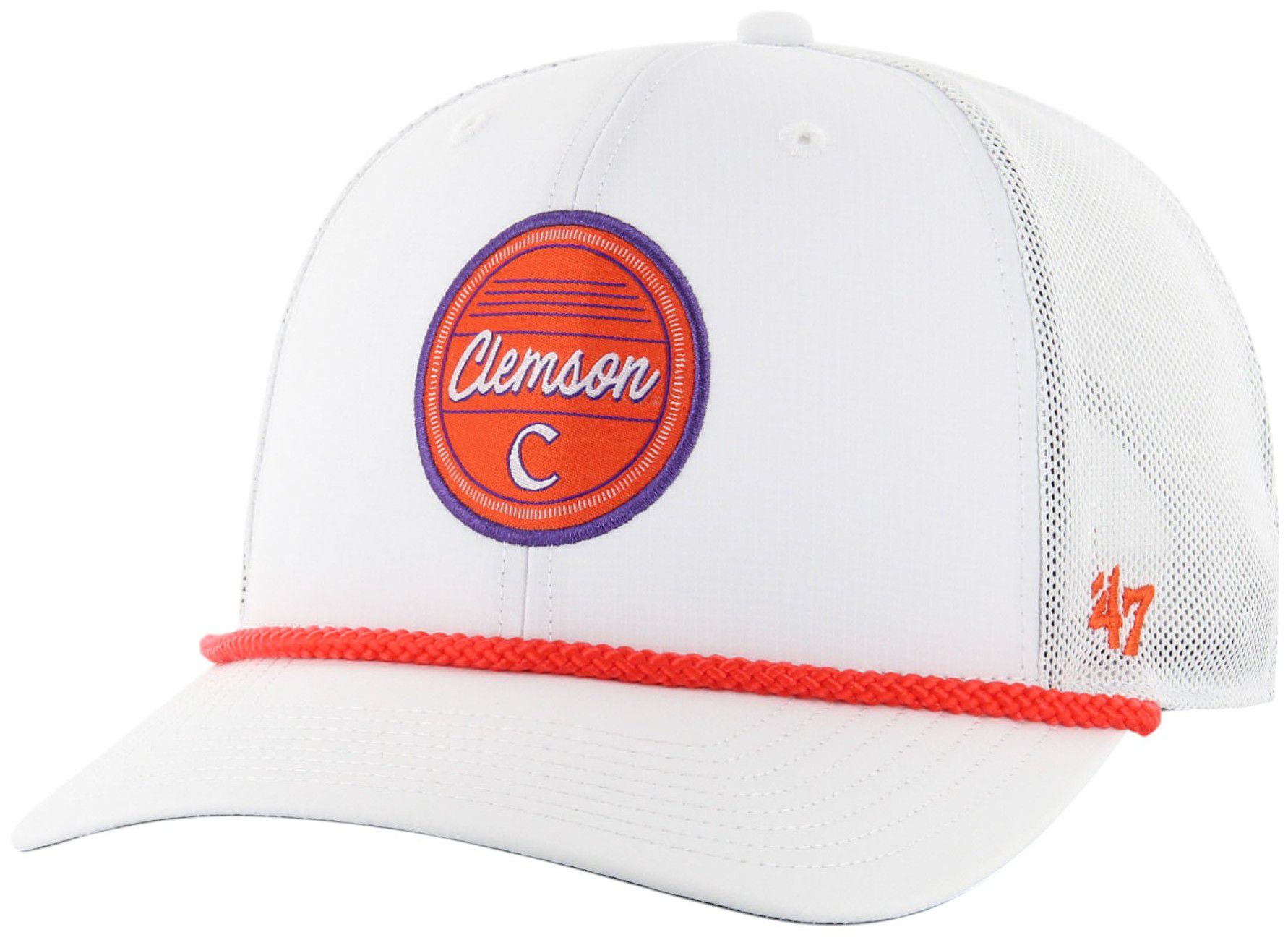 '47 Adult Clemson Tigers White Fairway Adjustable Trucker Hat product image