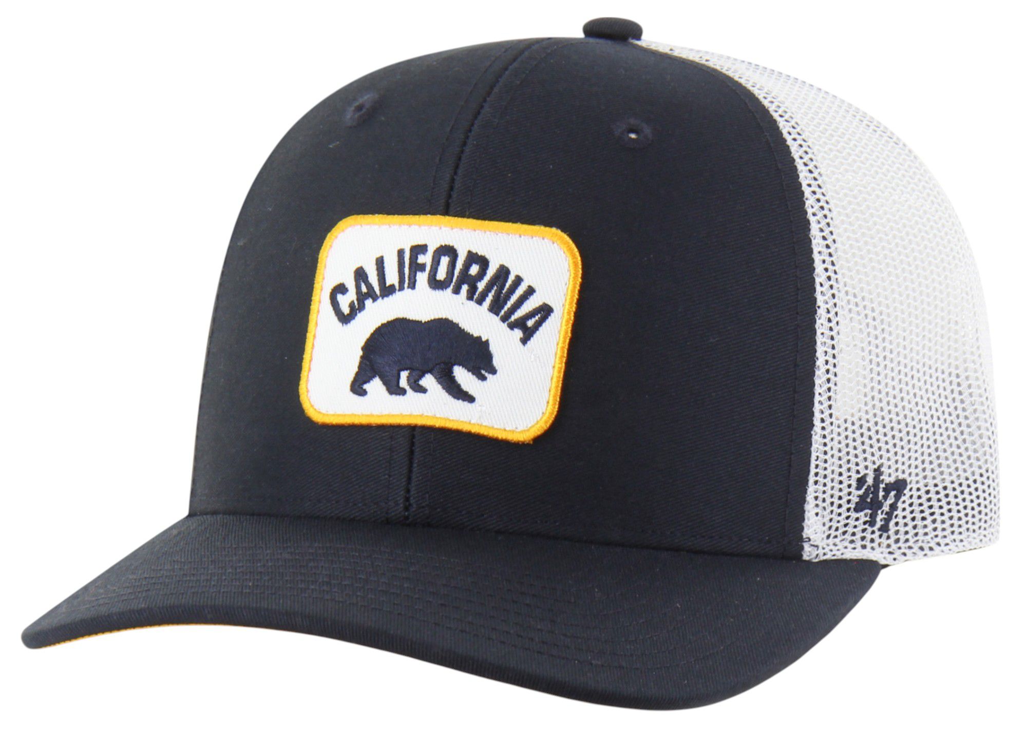 47 Adult California Golden Bears Navy Novak SMU Adjustable Trucker Hat product image