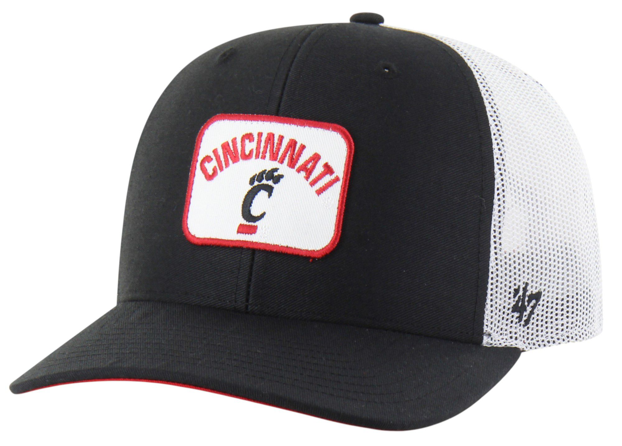 '47 Adult Cincinnati Bearcats Black Novak SMU Adjustable Trucker Hat product image