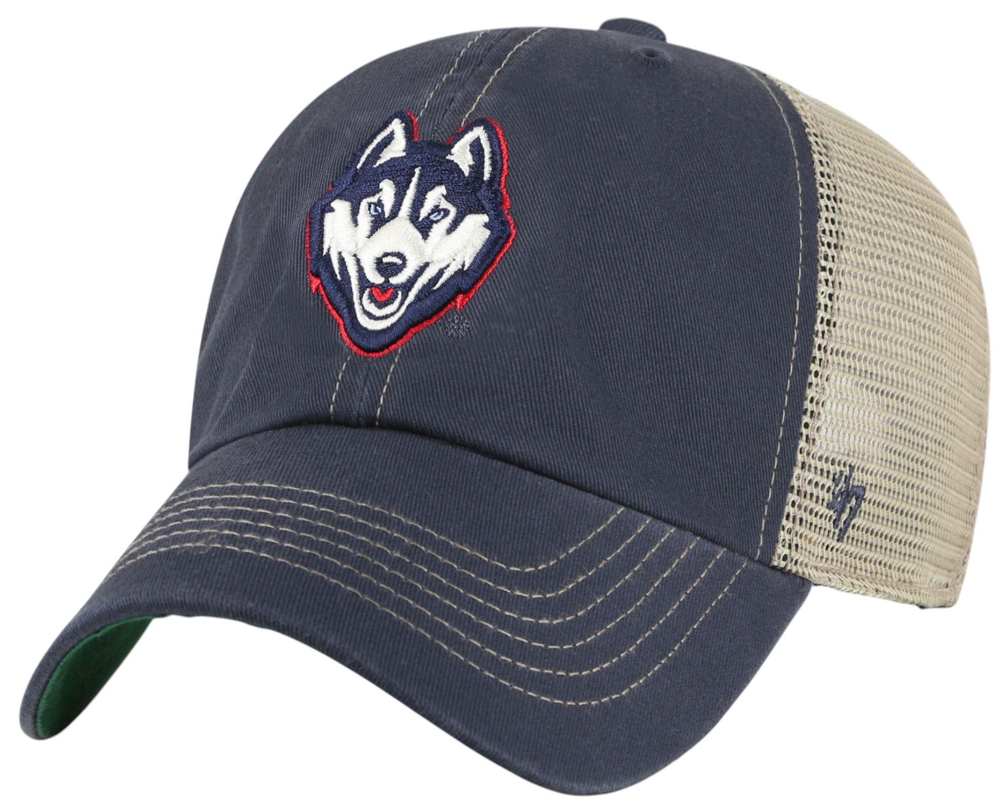 '47 Adult UConn Huskies Vintage Navy Trawler Clean Up Adjustable Hat product image