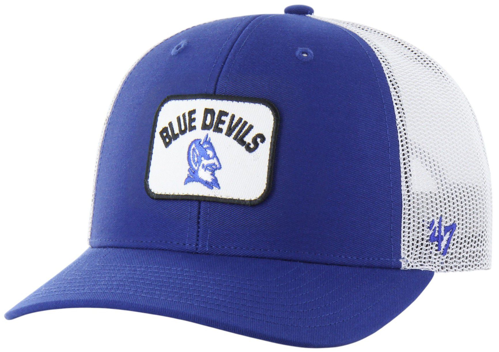 '47 Adult Duke Blue Devils Royal Novak SMU Adjustable Trucker Hat product image