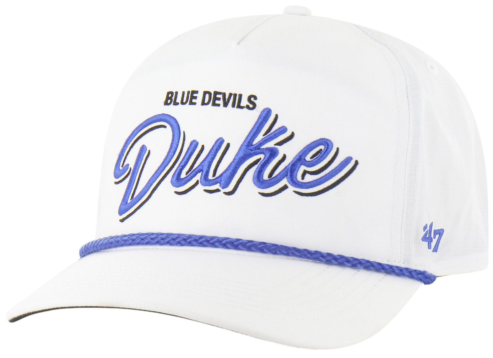 '47 Adult Duke Blue Devils White Brrr Fairway Hitch Adjustable Hat product image