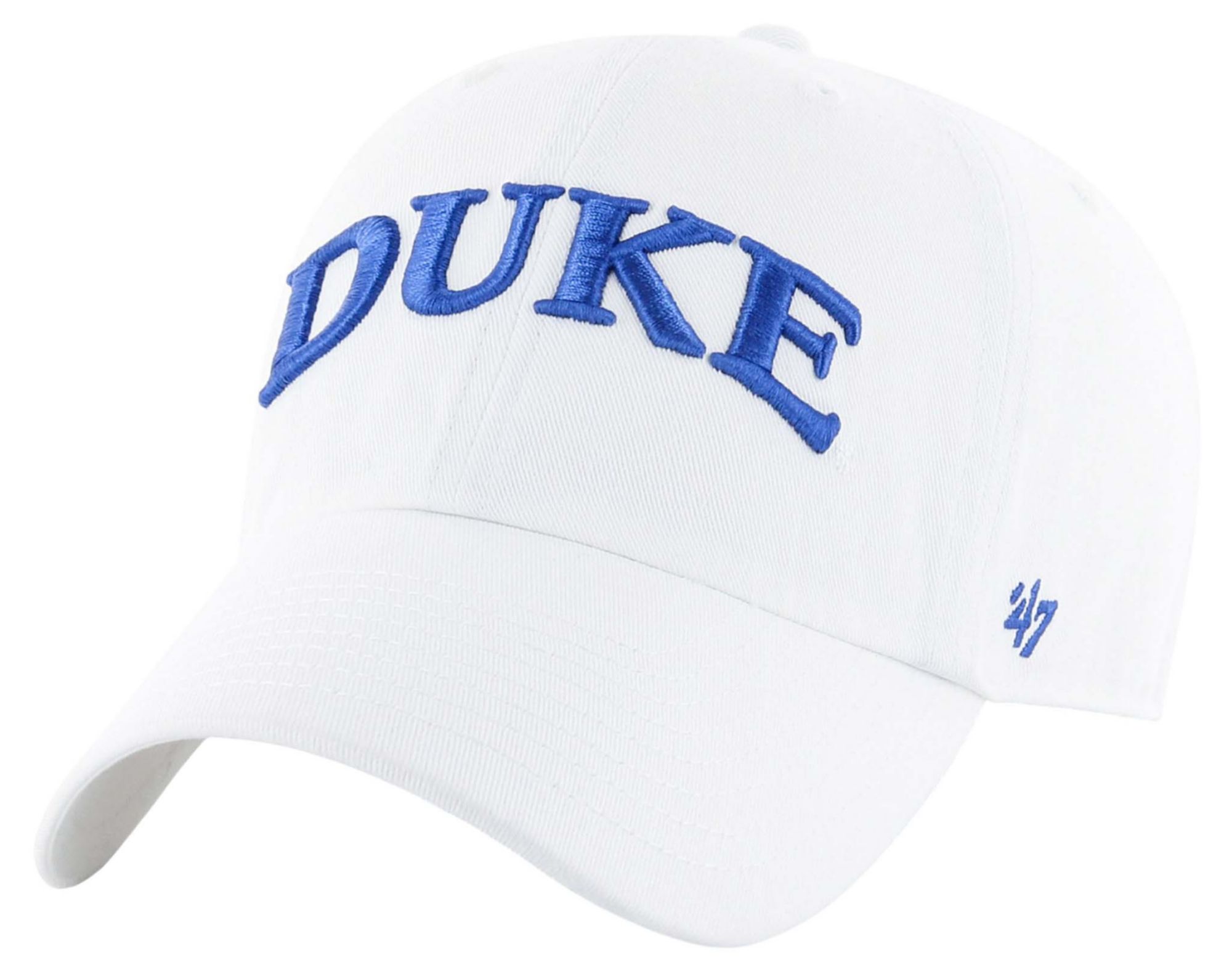 47 Adult Duke Blue Devils White Script Clean Up Adjustable Hat product image