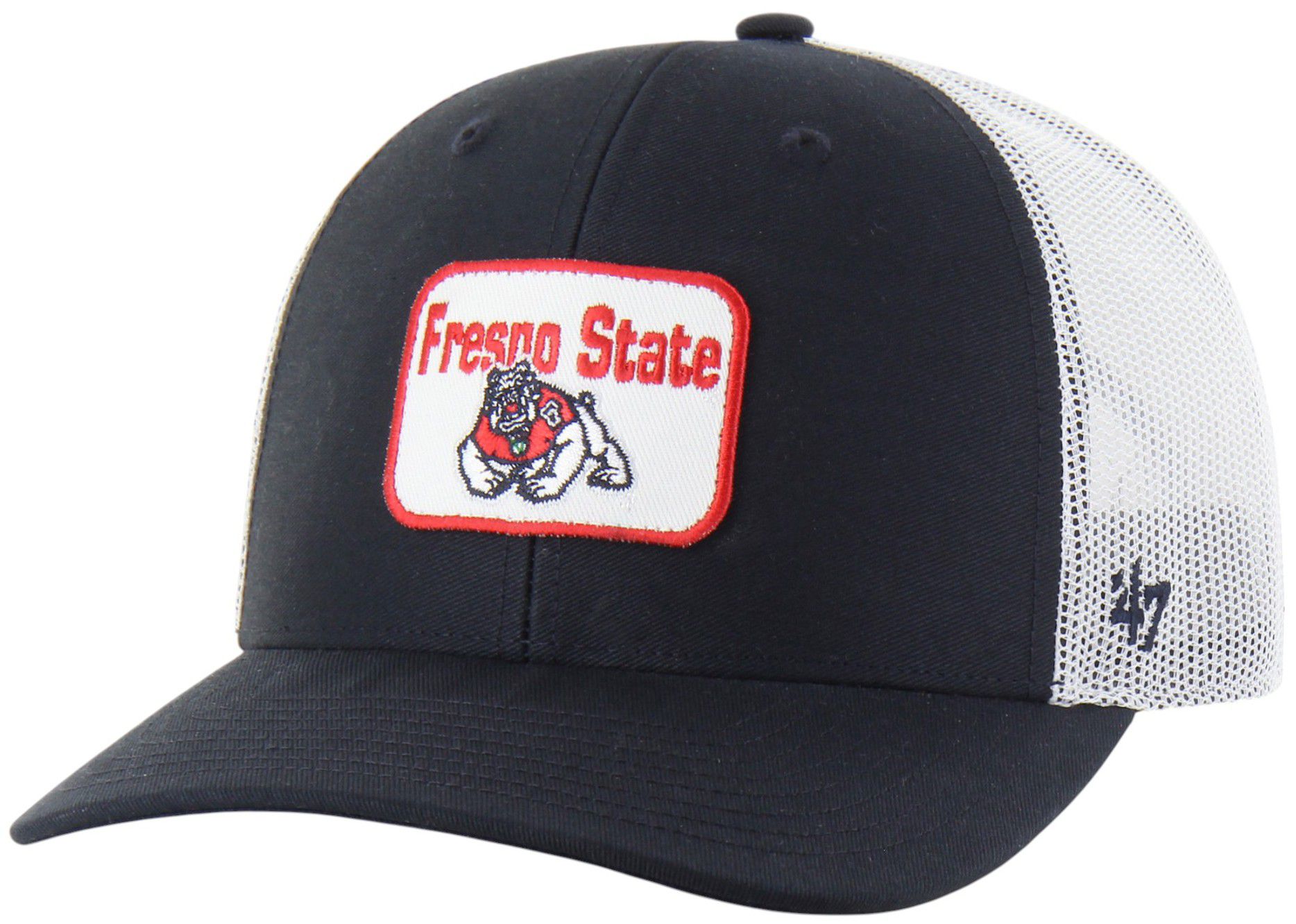 47 Adult Fresno State Bulldogs Navy Novak SMU Adjustable Trucker Hat product image
