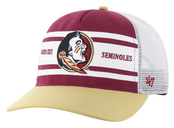 '47 Adult Florida State Seminoles Cardinal Super Stripe Hitch Adjustable Hat product image