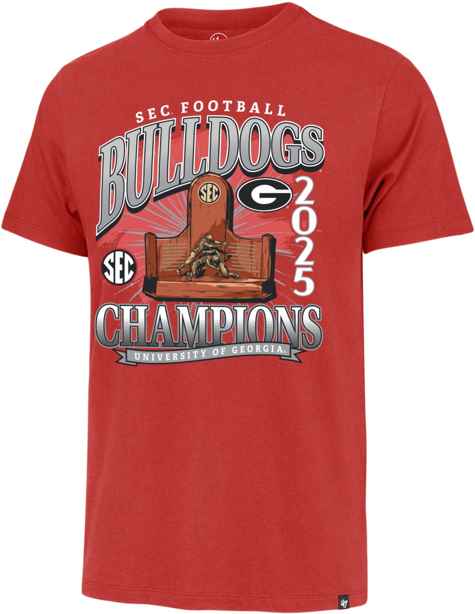 '47 Adult 2025 SEC Conference Champions Georgia Bulldogs T-Shirt product image