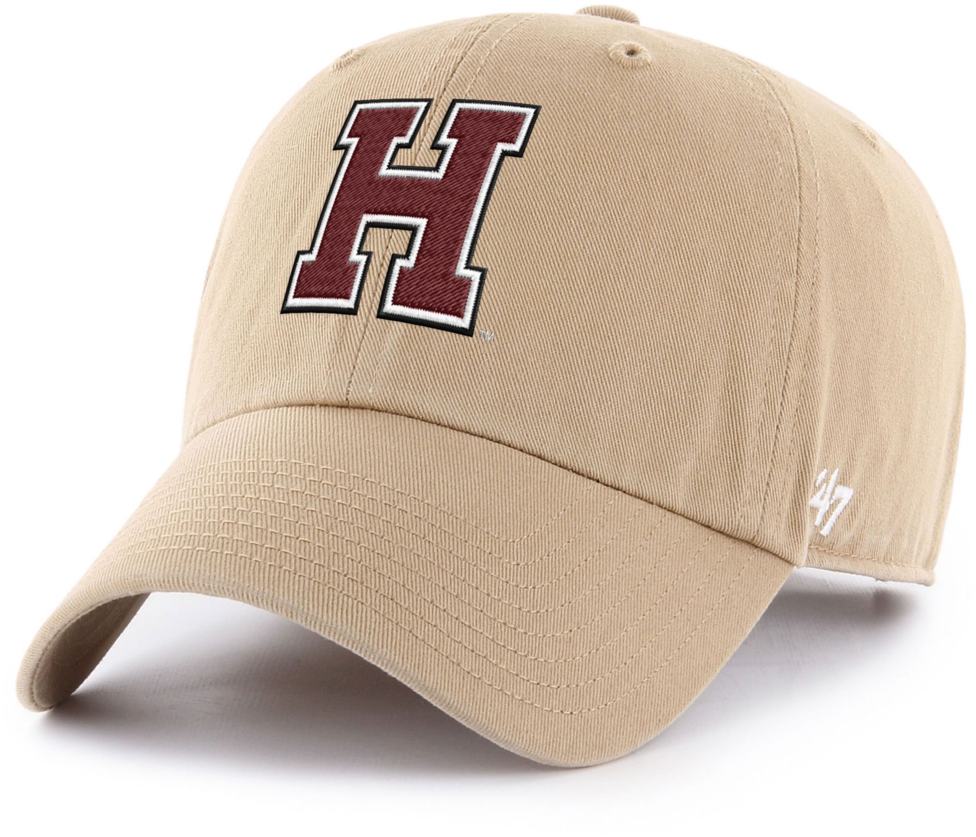 '47 Adult Harvard Crimson Khaki Clean Up Adjustable Hat product image