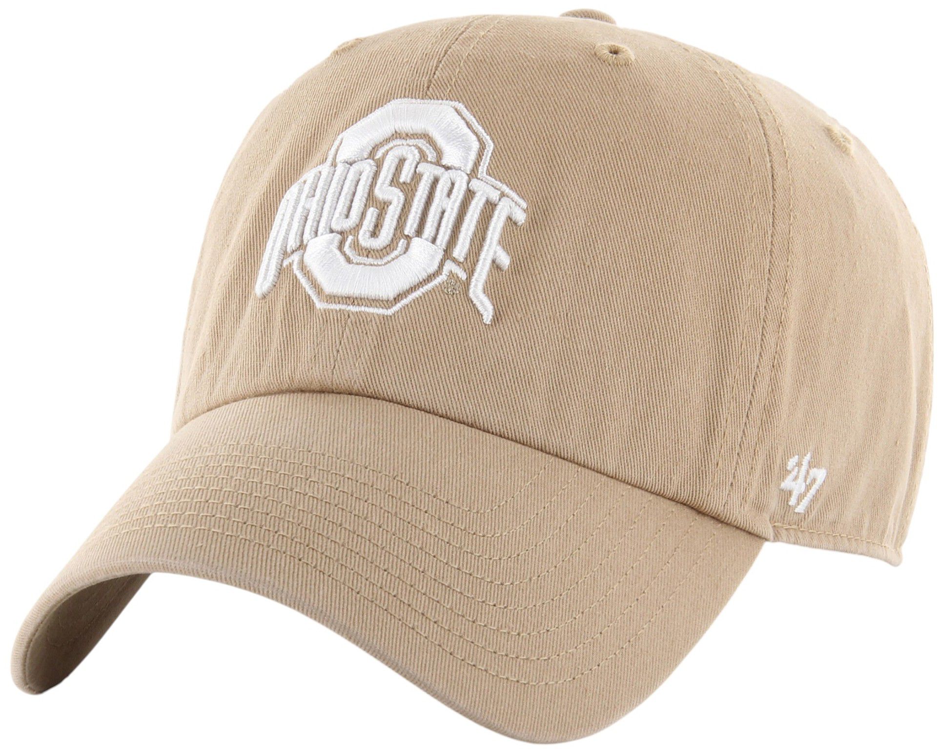 '47 Adult Ohio State Buckeyes Khaki Clean Up Adjustable Hat product image