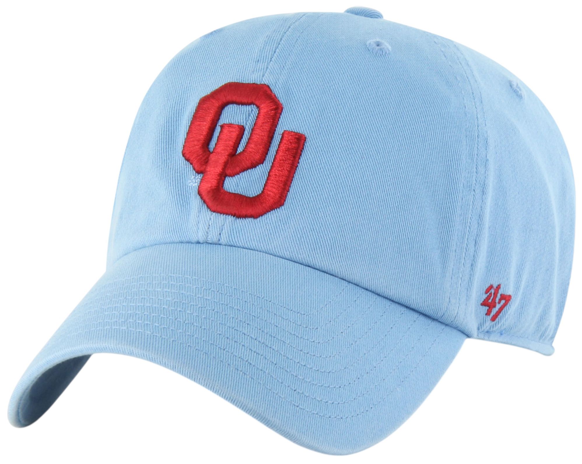 '47 Adult Oklahoma Sooners Blue Clean Up Adjustable Hat product image
