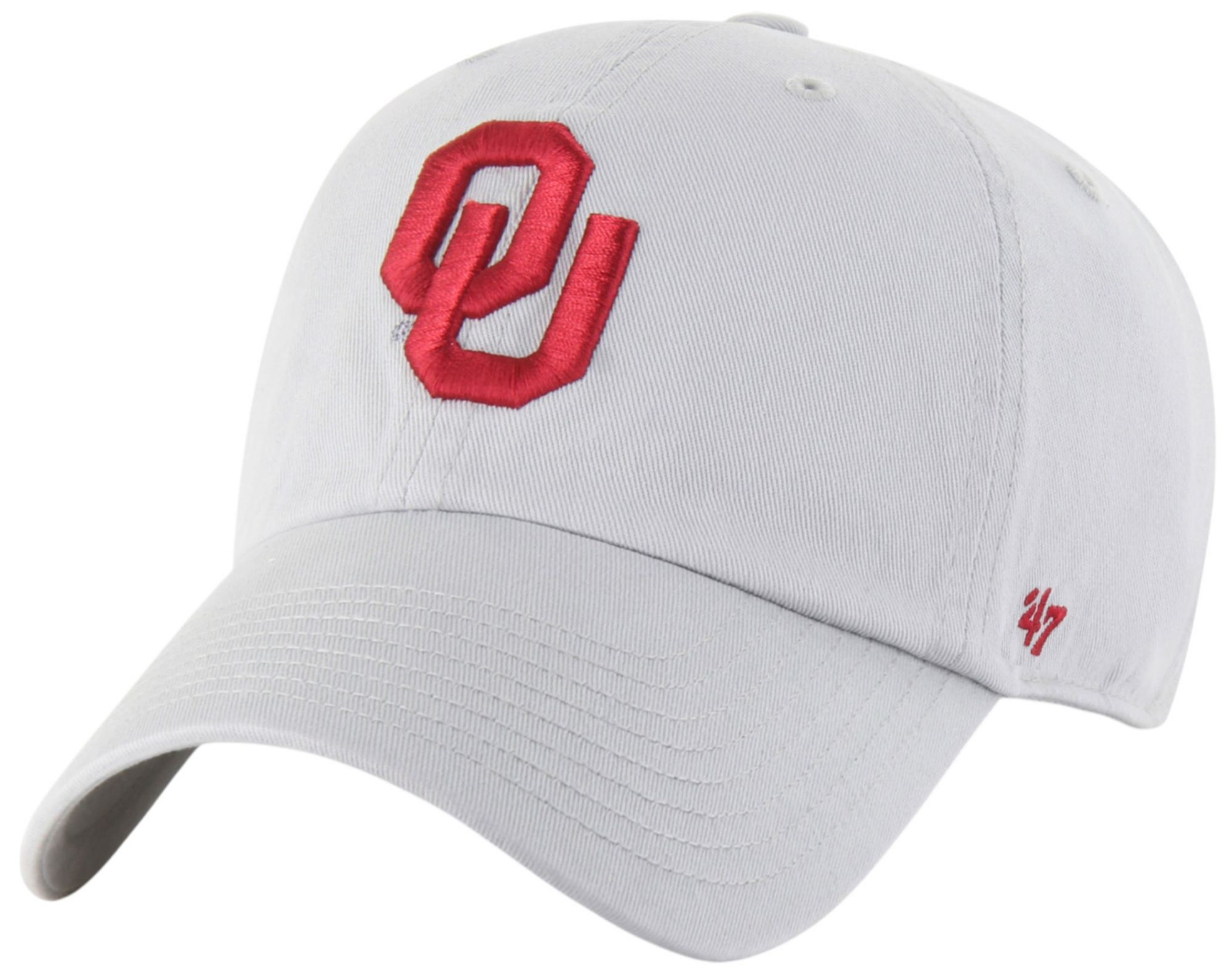 '47 Adult Oklahoma Sooners Grey Clean Up Adjustable Hat product image