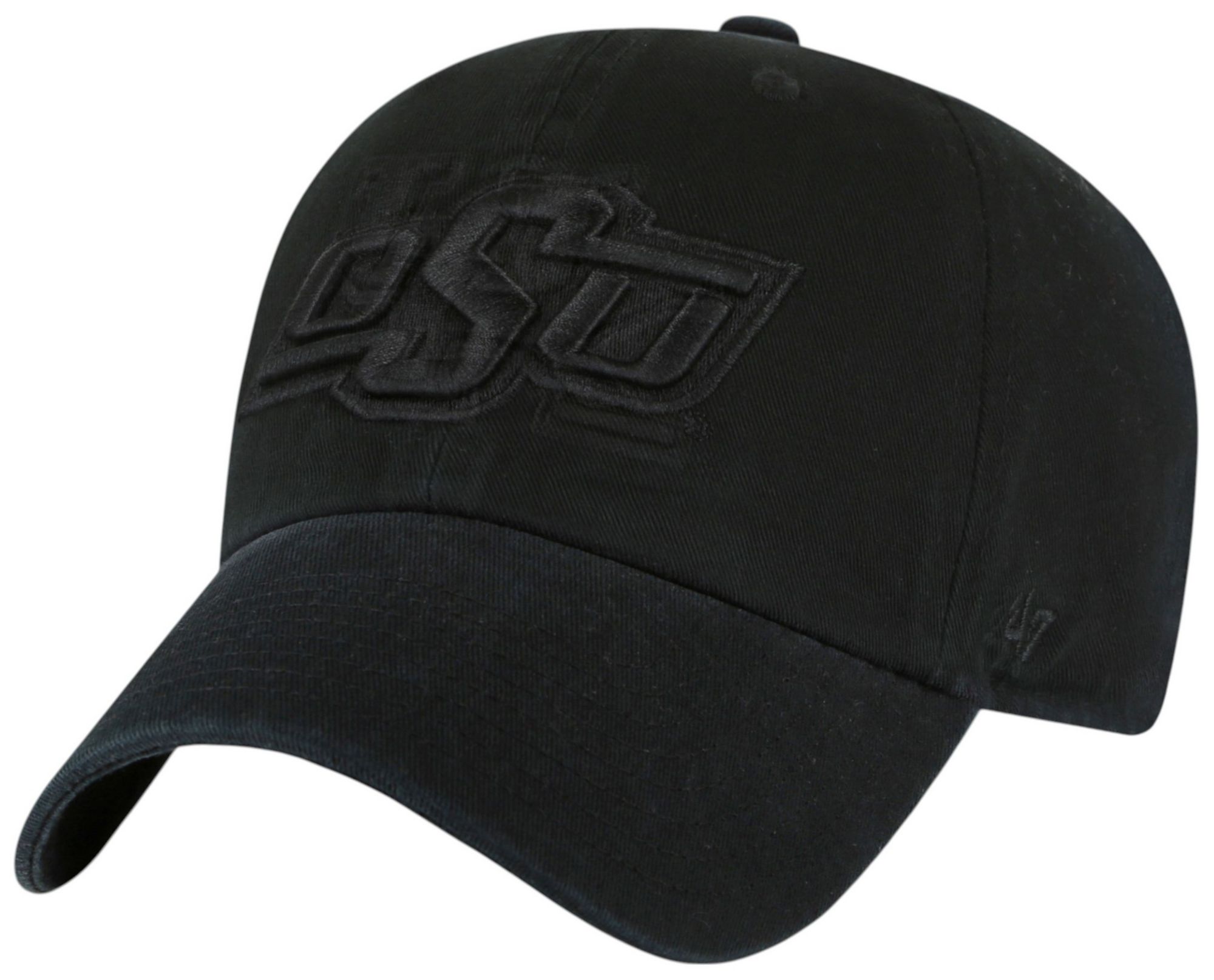 '47 Adult Oklahoma State Cowboys Black 2-Tone Foundational Clean Up Adjustable Hat product image
