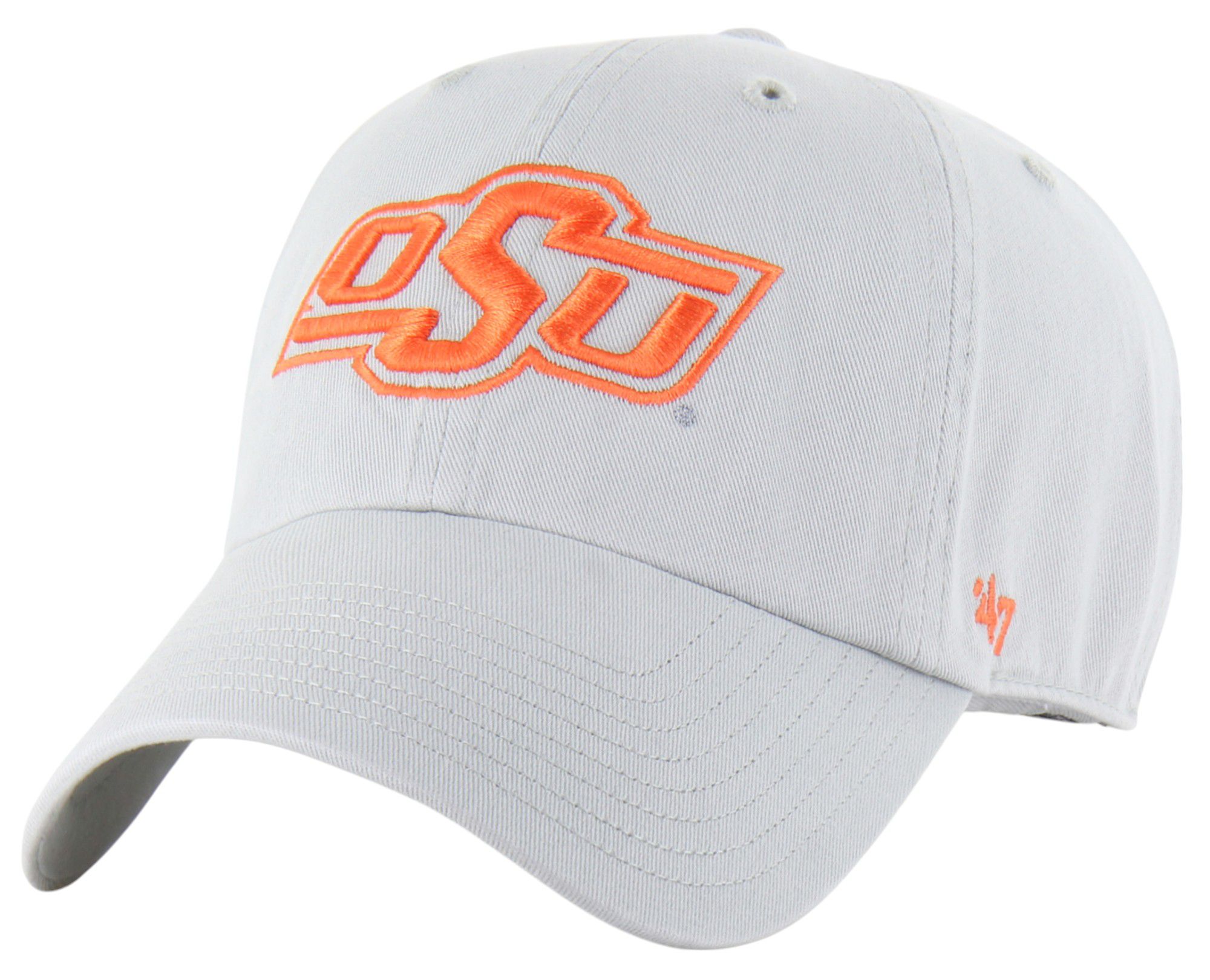 '47 Adult Oklahoma State Cowboys Grey Clean Up Adjustable Hat product image