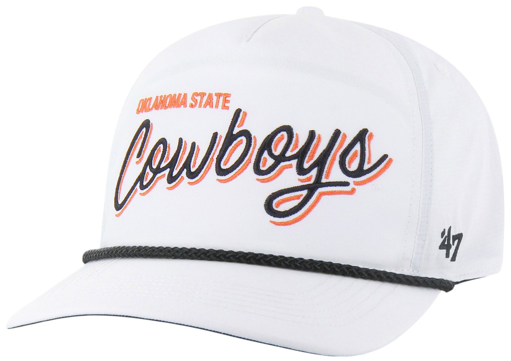 '47 Adult Oklahoma State Cowboys White Brrr Fairway Hitch Adjustable Hat product image