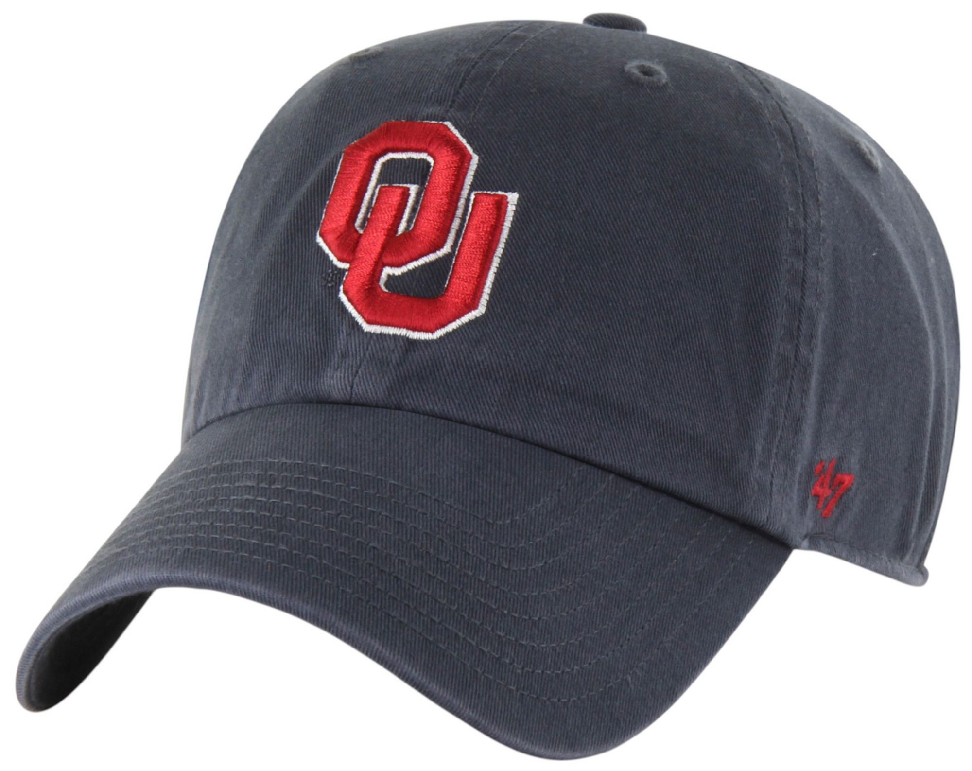 47 Adult Oklahoma Sooners Vintage Navy Clean Up Adjustable Hat product image