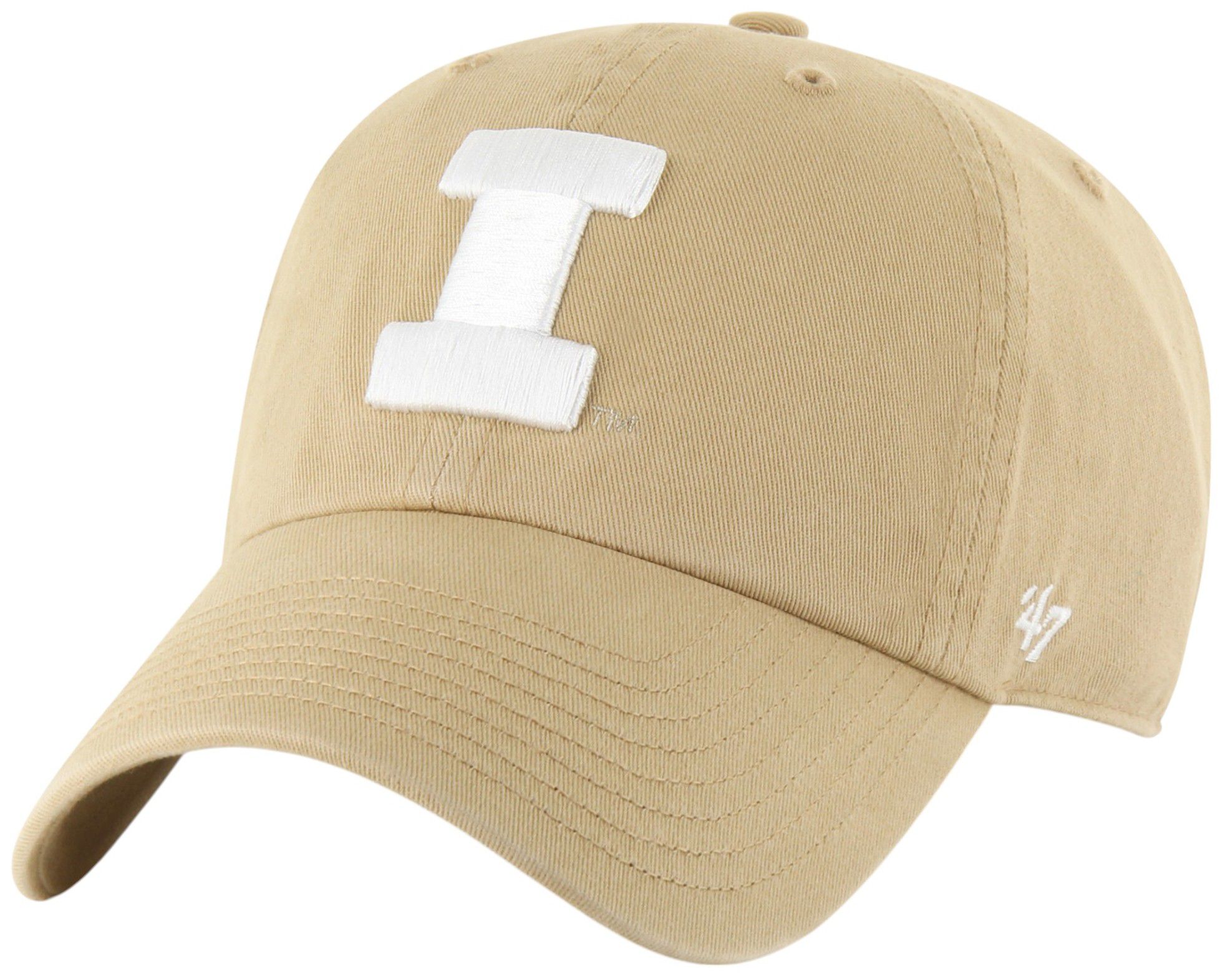 '47 Adult Illinois Fighting Illini Khaki Clean Up Adjustable Hat product image