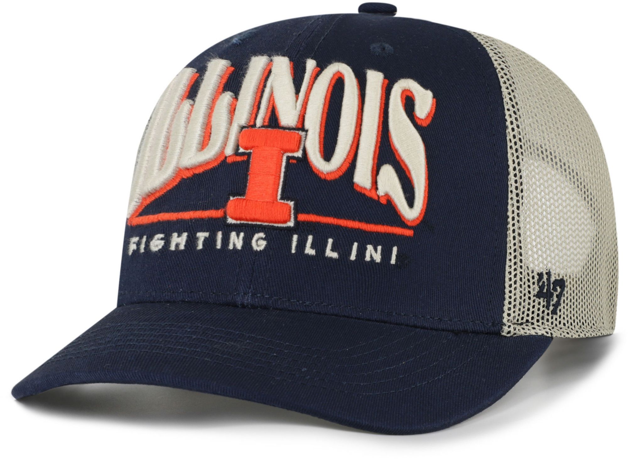 47 Adult Illinois Fighting Illini Navy Arid Adjustable Trucker Hat product image