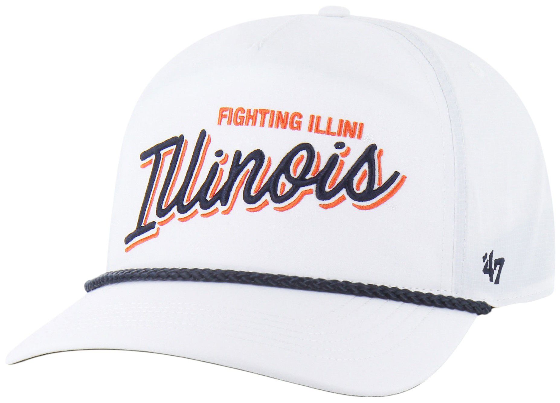 '47 Adult Illinois Fighting Illini White Brrr Fairway Hitch Adjustable Hat product image