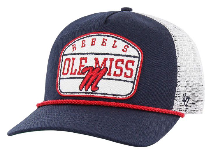 '47 Adult Ole Miss Rebels Navy Patch Hitch Adjustable Hat product image