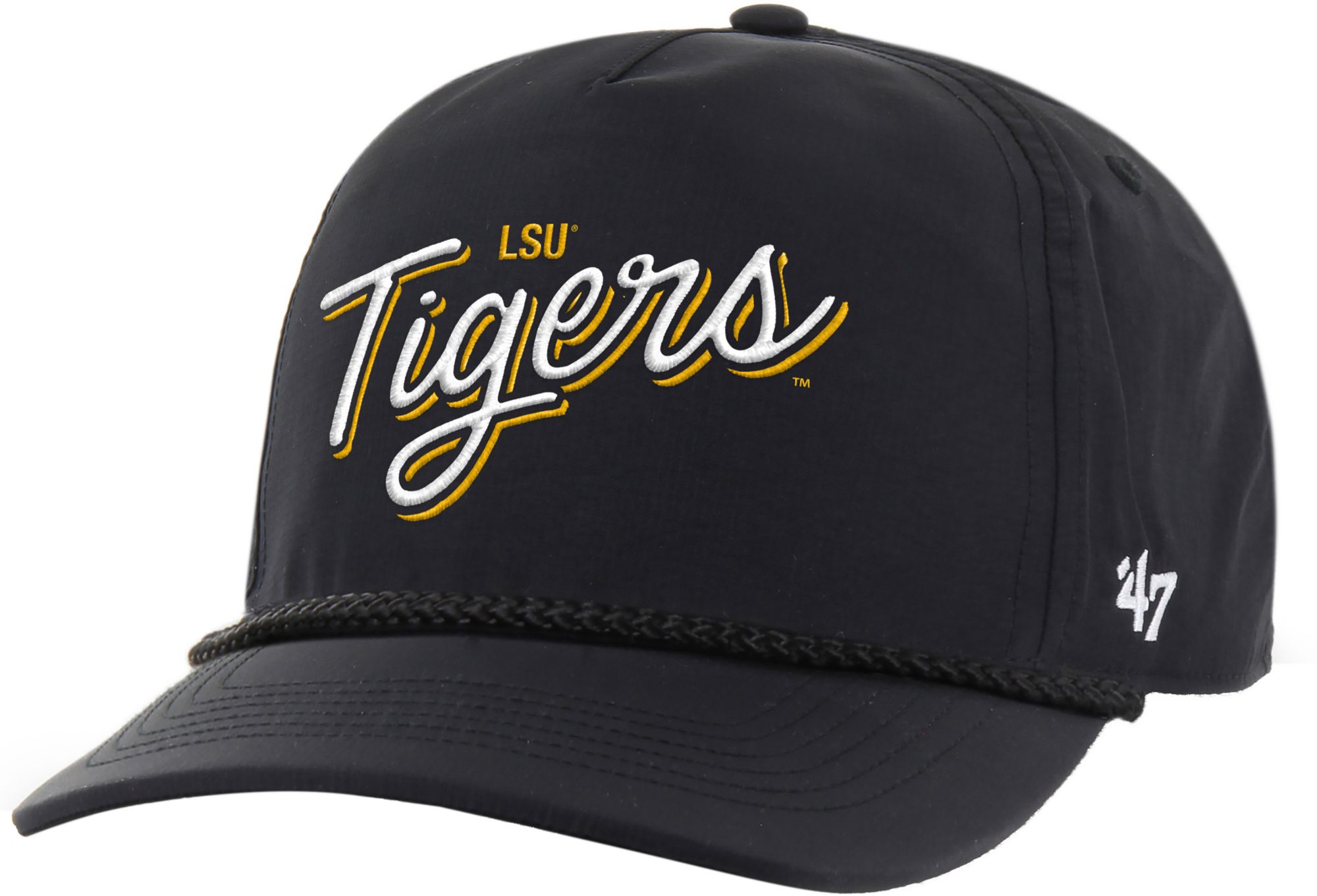 '47 Adult LSU Tigers Black Brrr Fairway Hitch Adjustable Hat product image