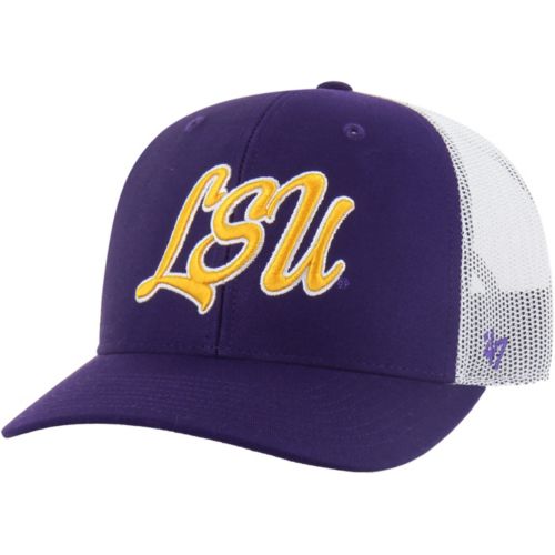 Mitchell & Ness Adult LSU Tigers Off White and Purple Retro Roots