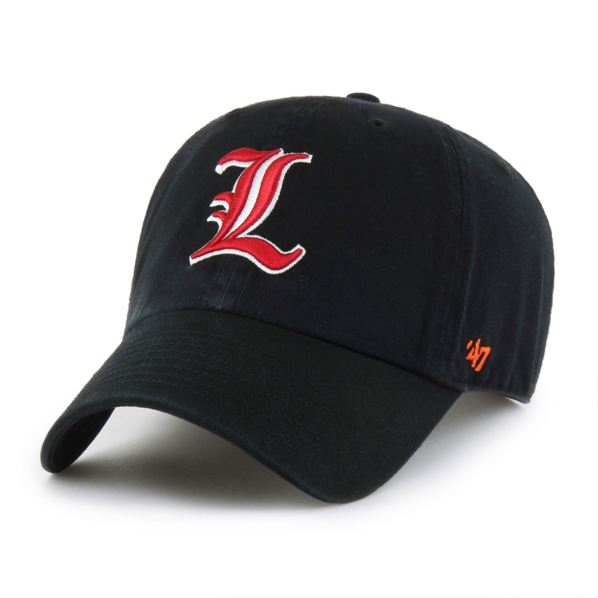 '47 Adult Louisville Cardinals Black Clean Up Adjustable Hat product image