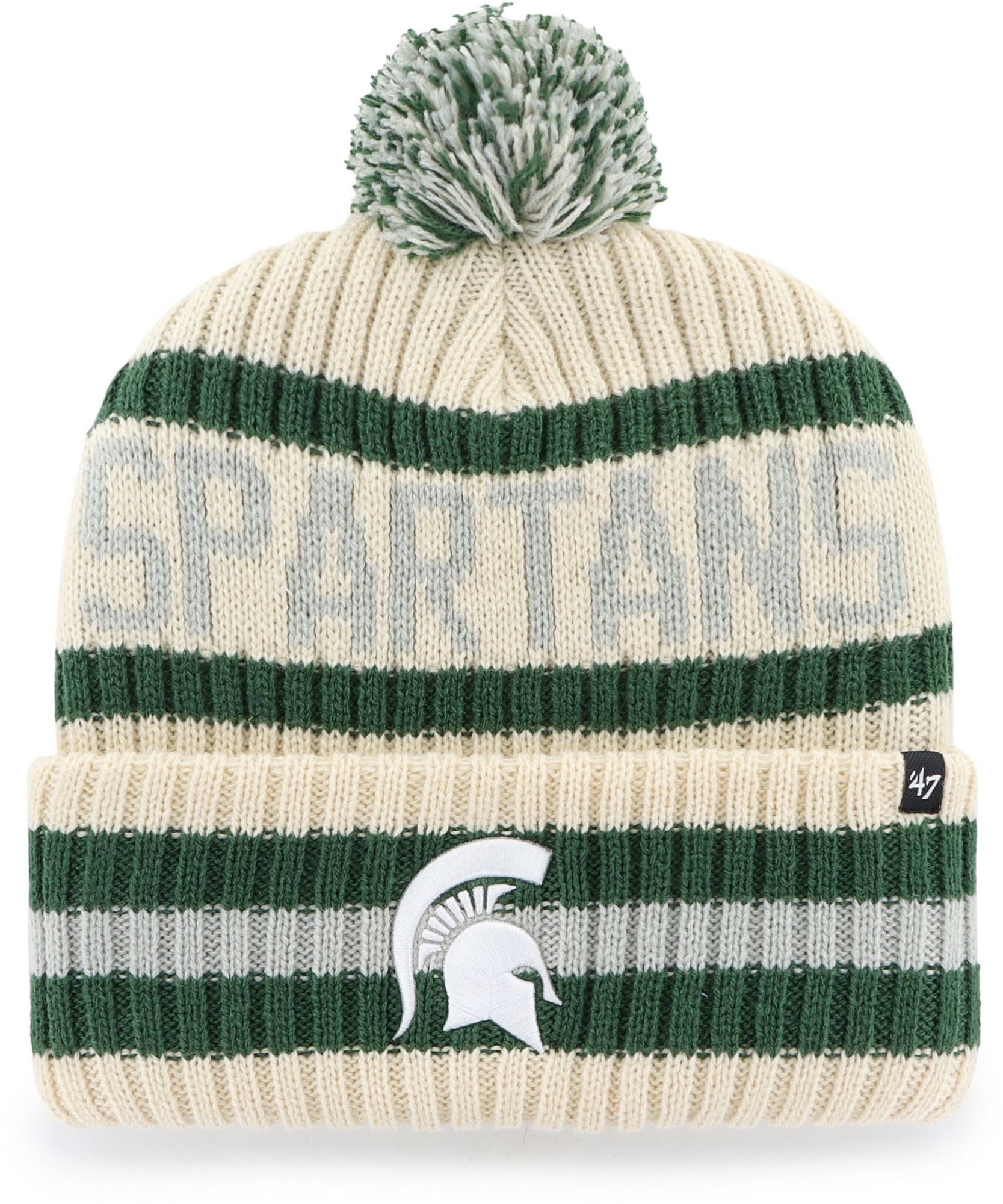 '47 Adult Michigan State Spartans Natural Bering Knit Beanie product image