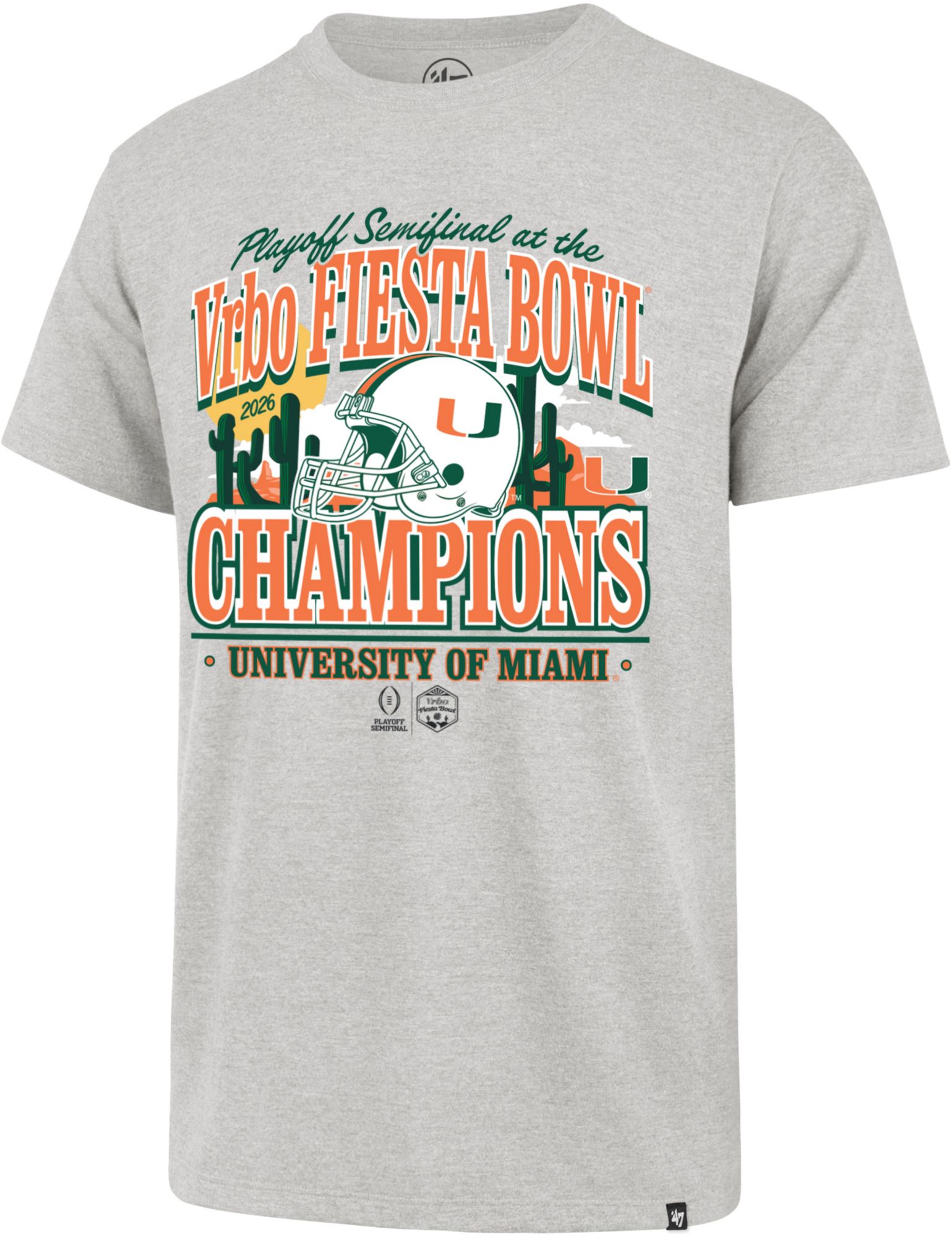 '47 Adult 2026 Fiesta Bowl Champions Miami Hurricanes T-Shirt product image