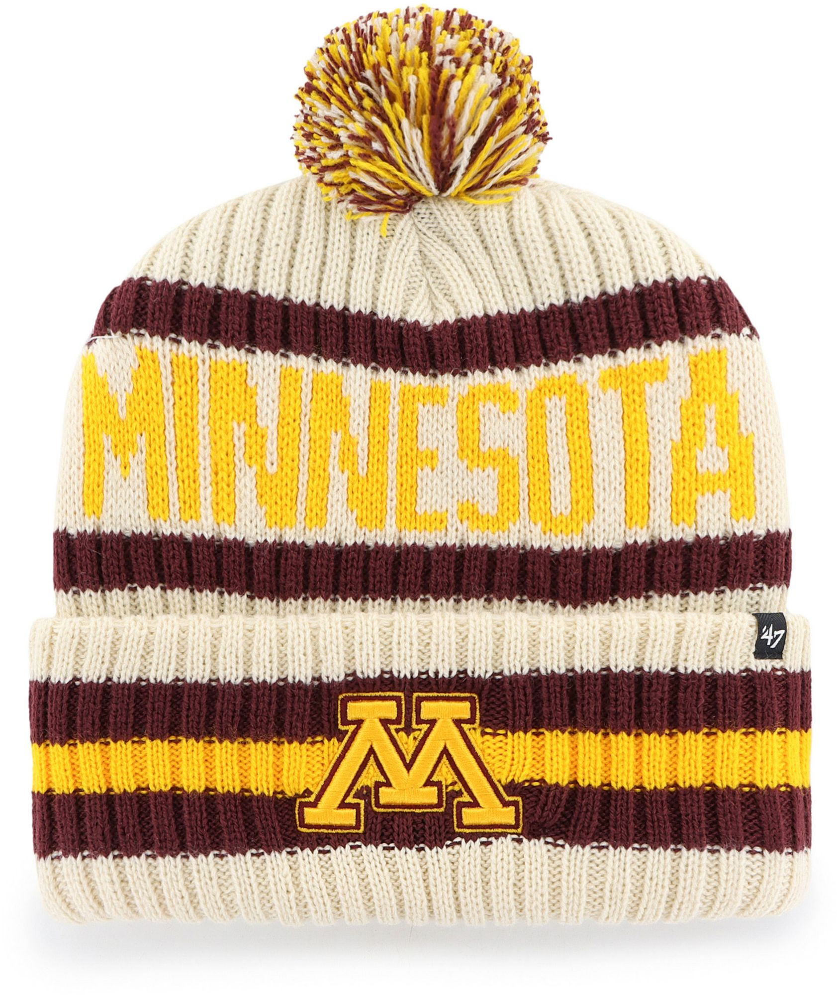 '47 Adult Minnesota Golden Gophers Natural Bering Knit Beanie product image