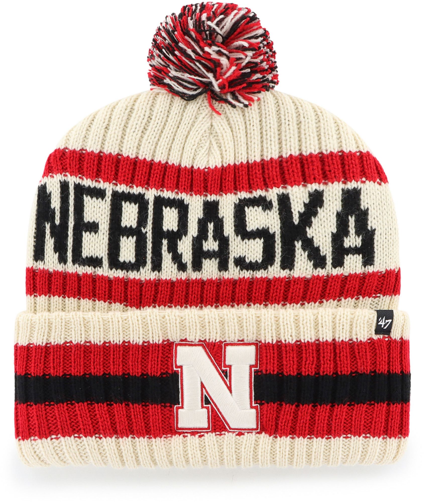 '47 Adult Nebraska Cornhuskers Natural Bering Knit Beanie product image