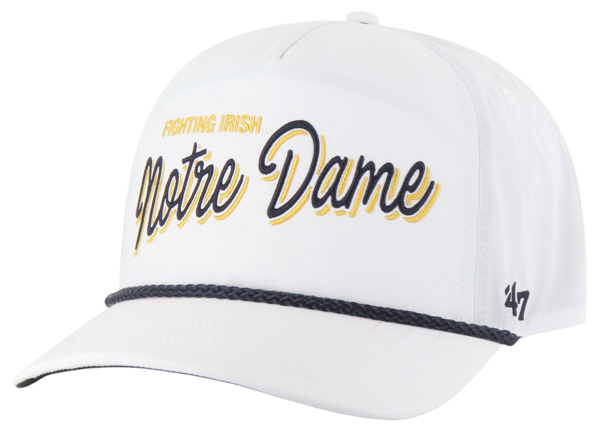 '47 Adult Notre Dame Fighting Irish White Brr Fairway Hitch Adjustable Hat product image