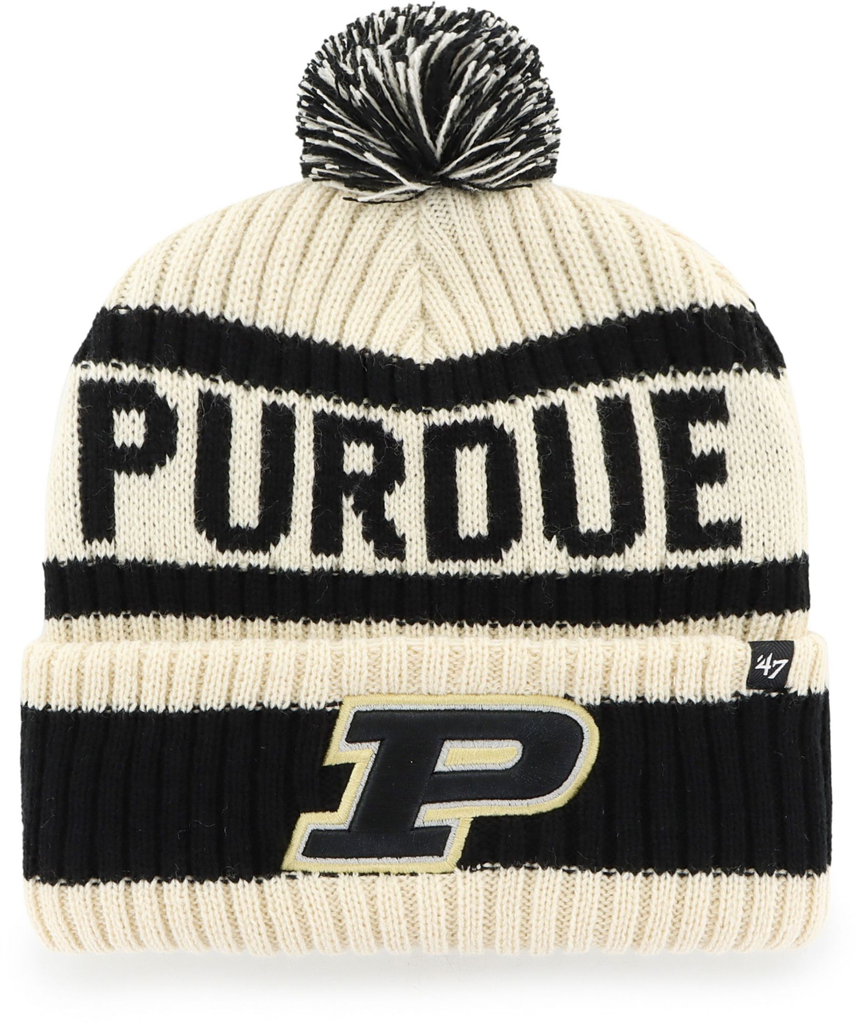 '47 Adult Purdue Boilermakers Natural Bering Knit Beanie product image