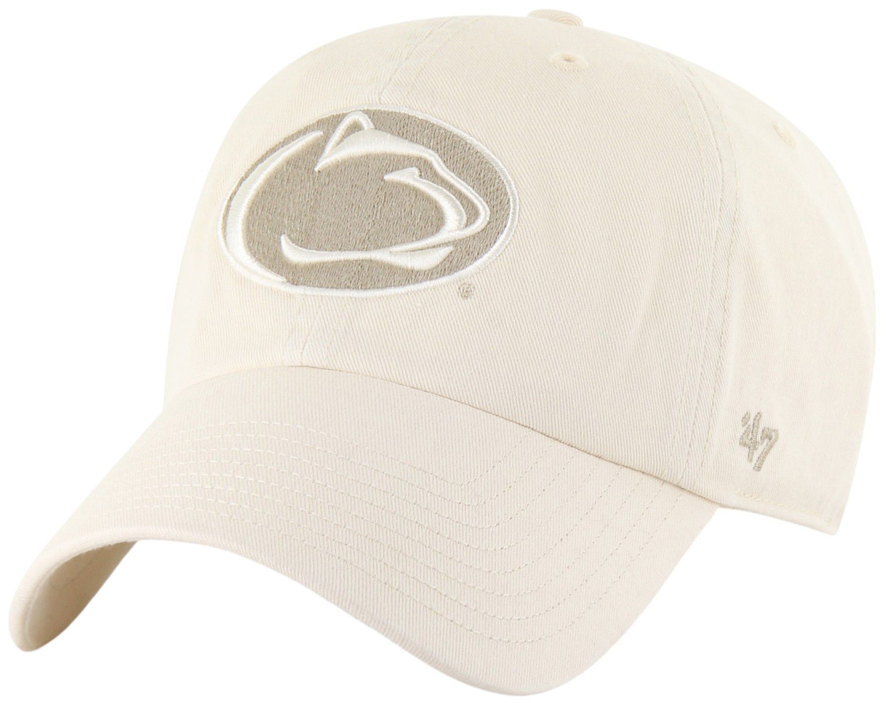 '47 Adult Penn State Nittany Lions Natural 2-Tone Foundational Clean Up Adjustable Hat product image