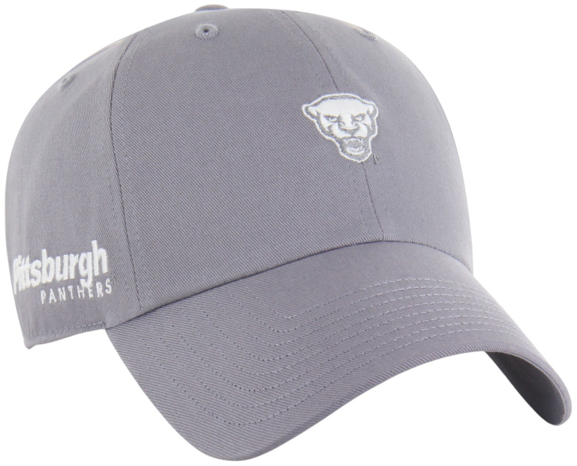 '47 Adult Pittsburgh Panthers Wolf Grey Foundational Clean Up Adjustable Hat product image