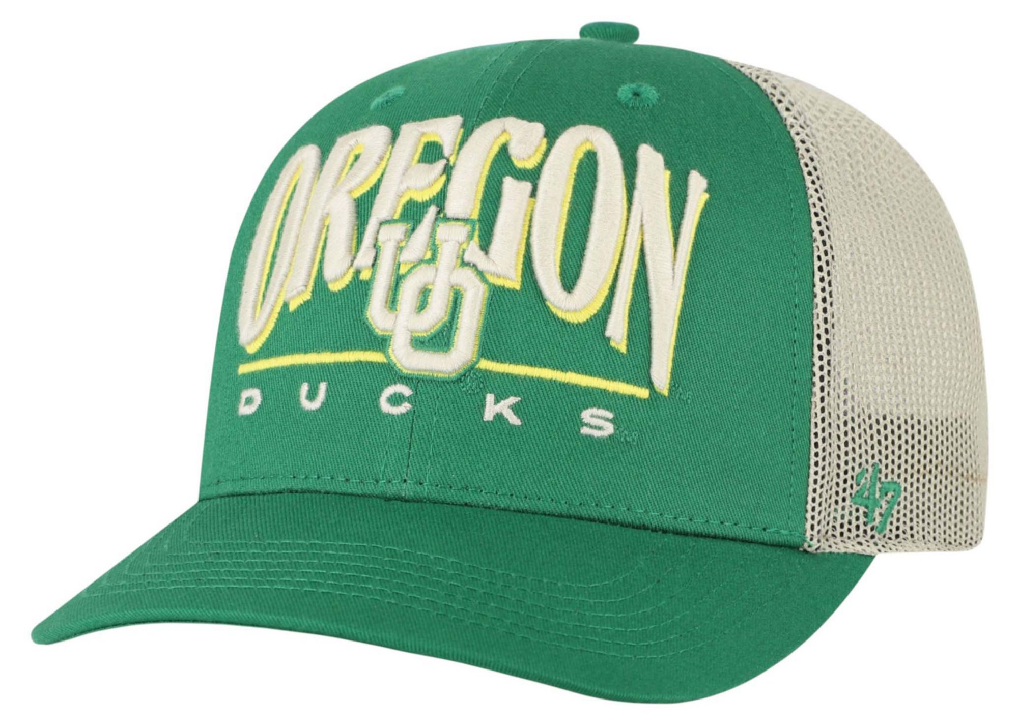 '47 Adult Oregon Ducks Kelly Green Arid Adjustable Trucker Hat product image