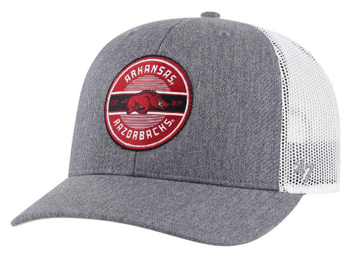 '47 Adult Arkansas Razorbacks 2025 City Connect Hash Mark Adjustable Trucker Hat product image