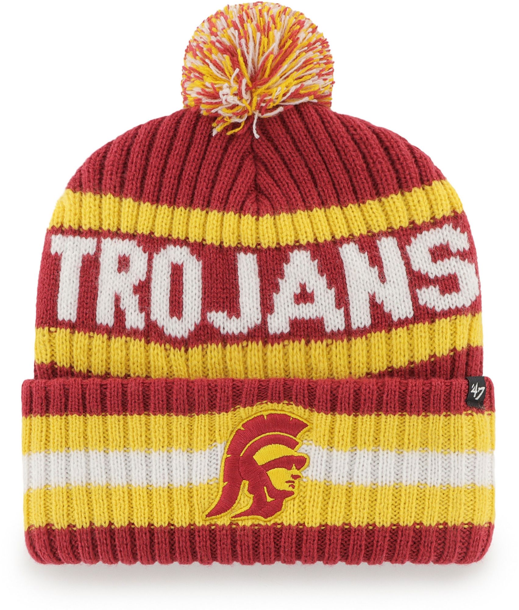 '47 Adult USC Trojans Trojan Red Bering Knit Beanie product image