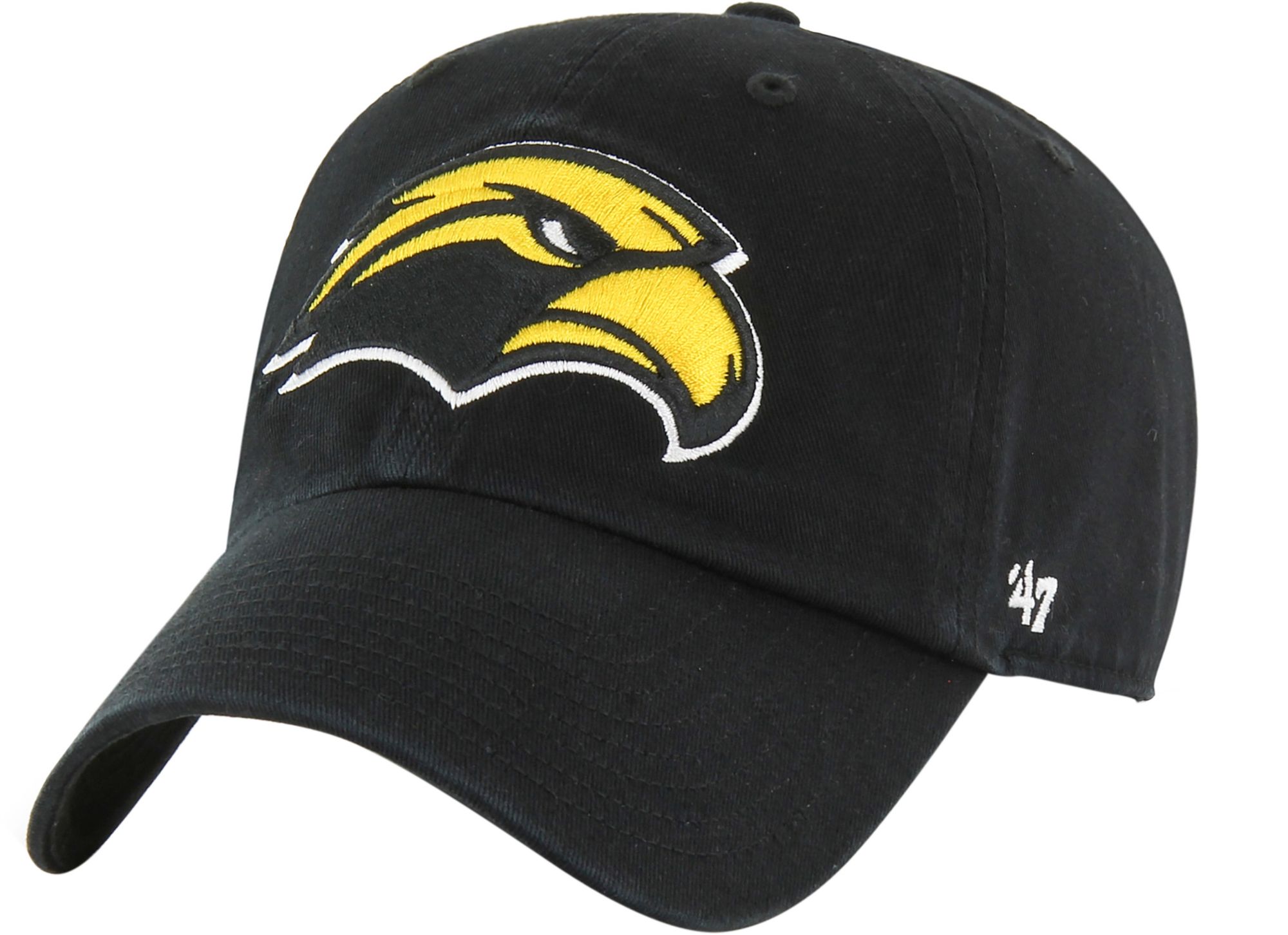 '47 Adult Southern Miss Golden Eagles Black Primary Clean Up Adjustable Hat product image