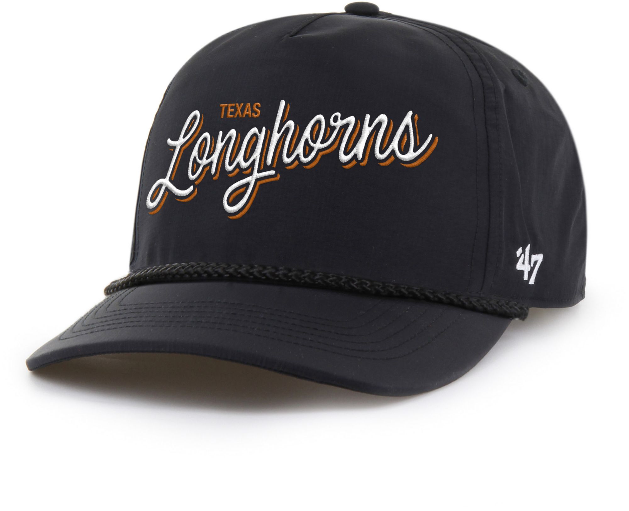'47 Adult Texas Longhorns Black Brrr Fairway Hitch Adjustable Hat product image