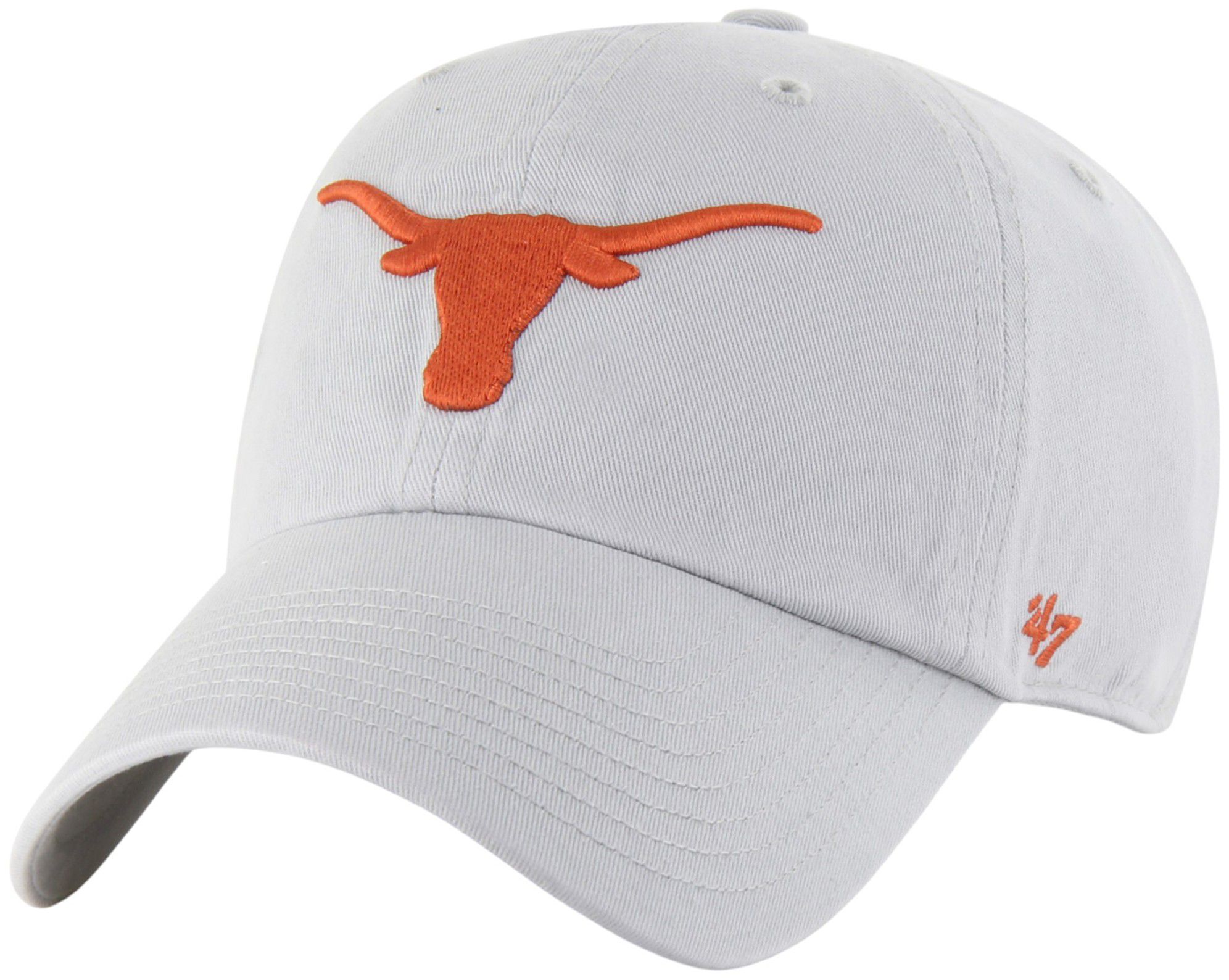 '47 Adult Texas Longhorns Grey Clean Up Adjustable Hat product image