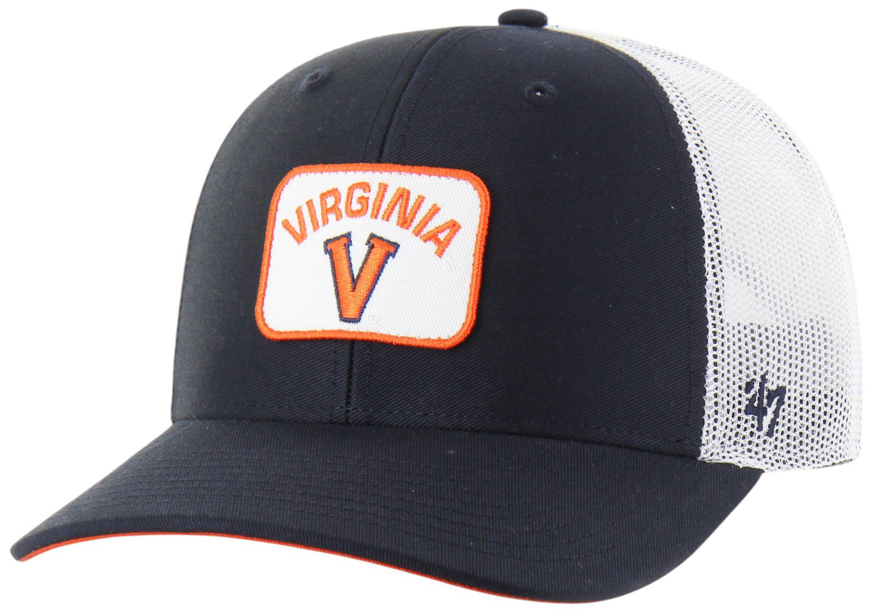 47 Adult Virginia Cavaliers Vintage Navy Novak SMU Adjustable Trucker Hat product image