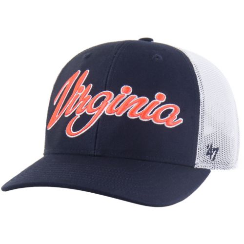 47 Adult Vintage Navy Virginia Cavaliers Clean Up Adjustable Hat