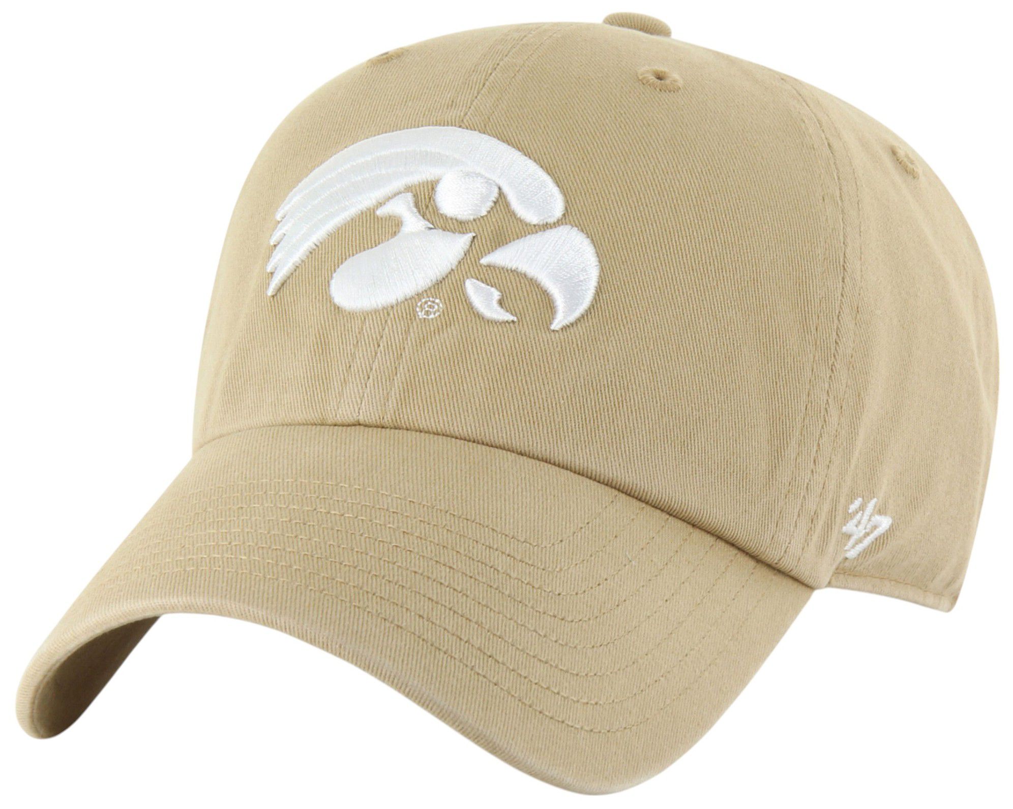 '47 Adult Iowa Hawkeyes Khaki Clean Up Adjustable Hat product image