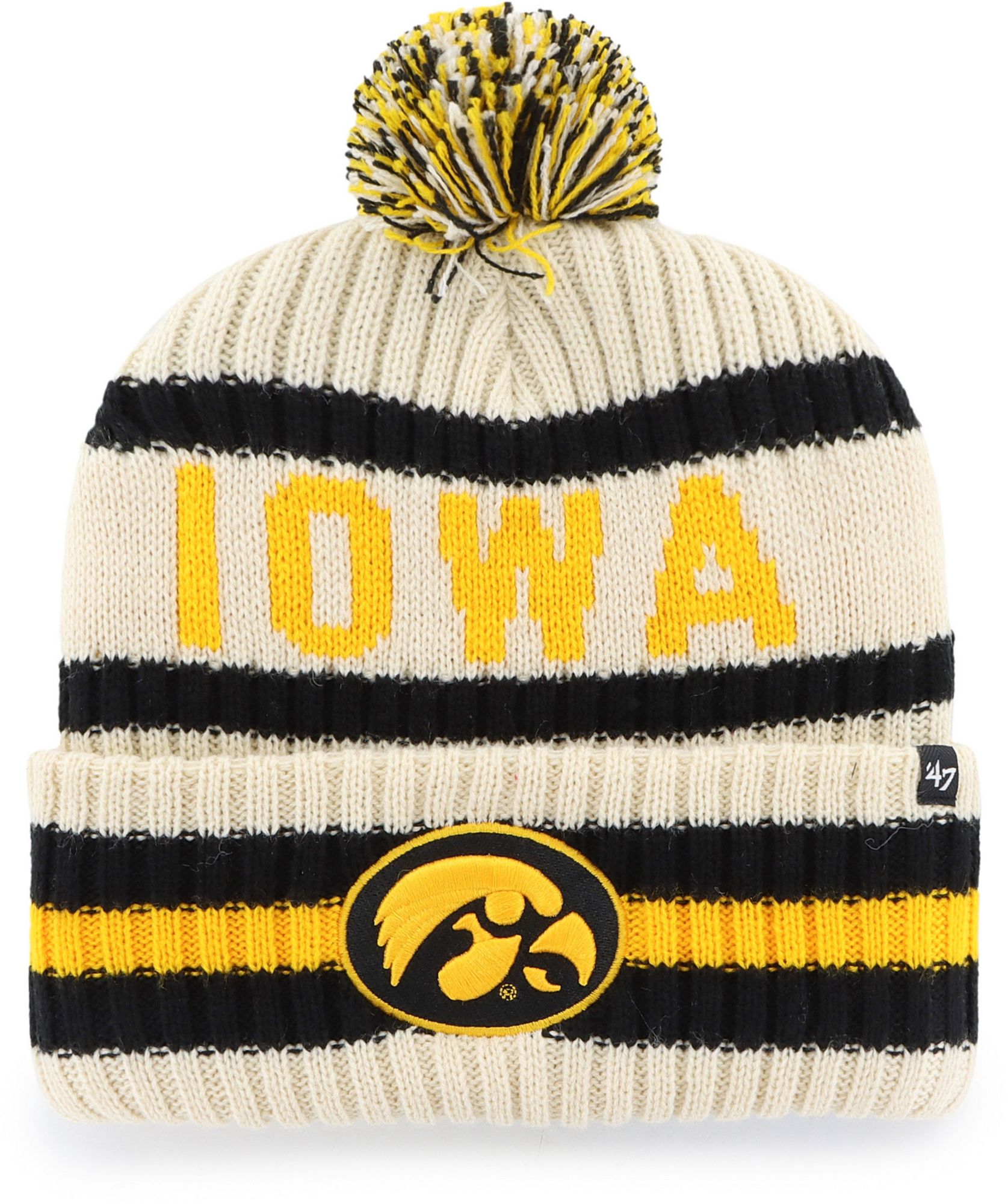 '47 Adult Iowa Hawkeyes Natural Bering Knit Beanie product image