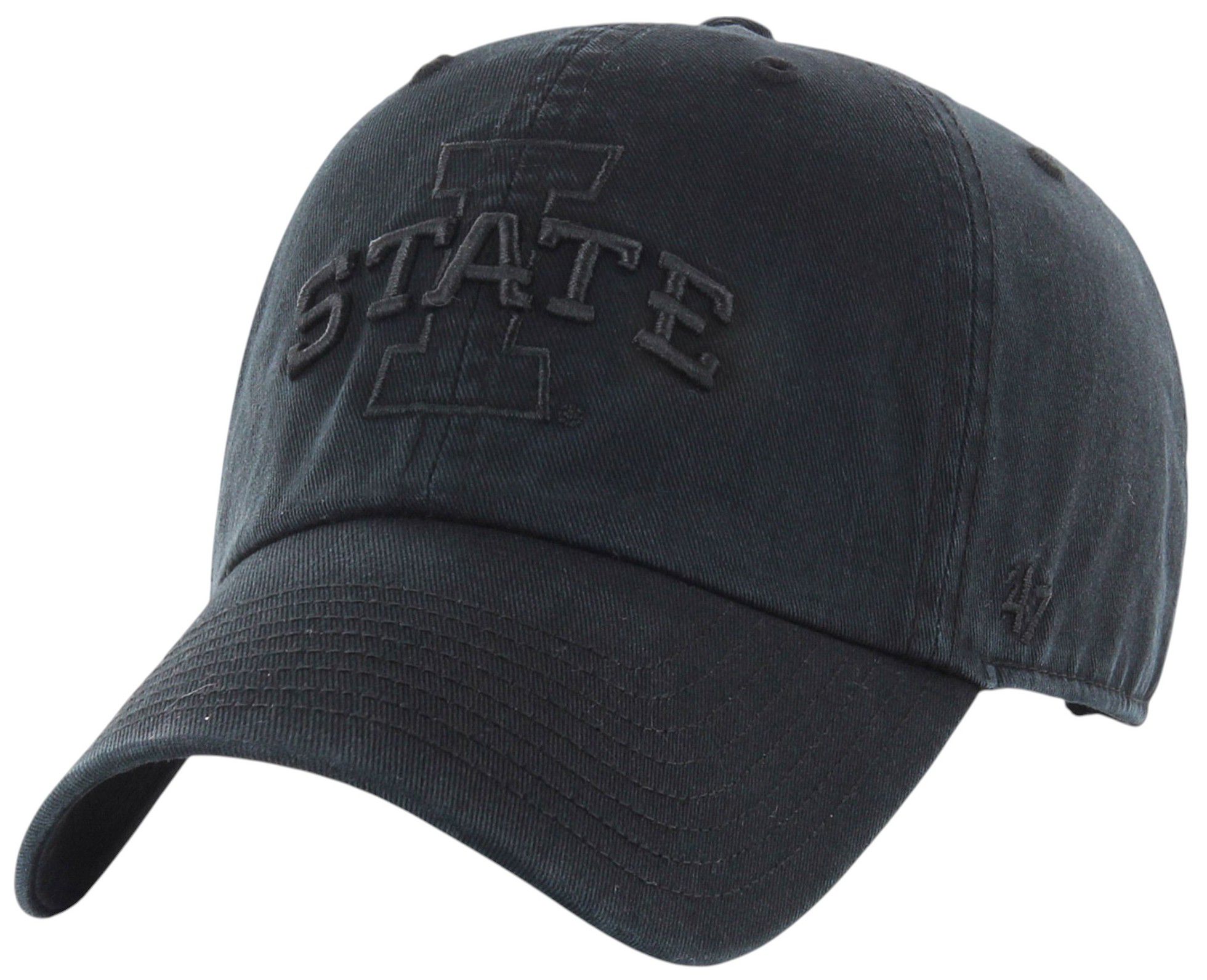 '47 Adult Iowa State Cyclones Black 2-Tone Foundational Clean Up Adjustable Hat product image