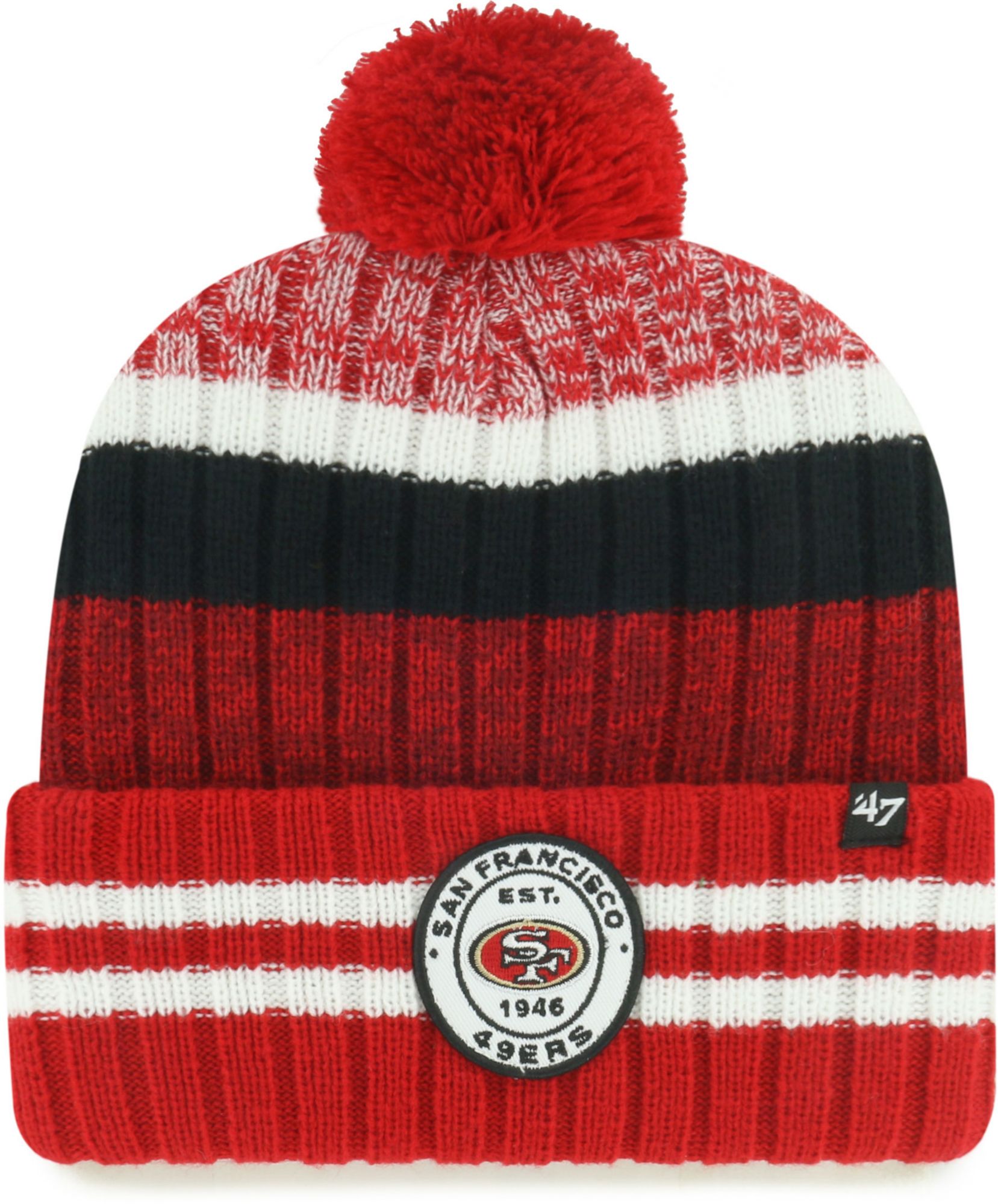 '47 Adult San Francisco 49ers Red Quiver Cuffed Knit Beanie product image