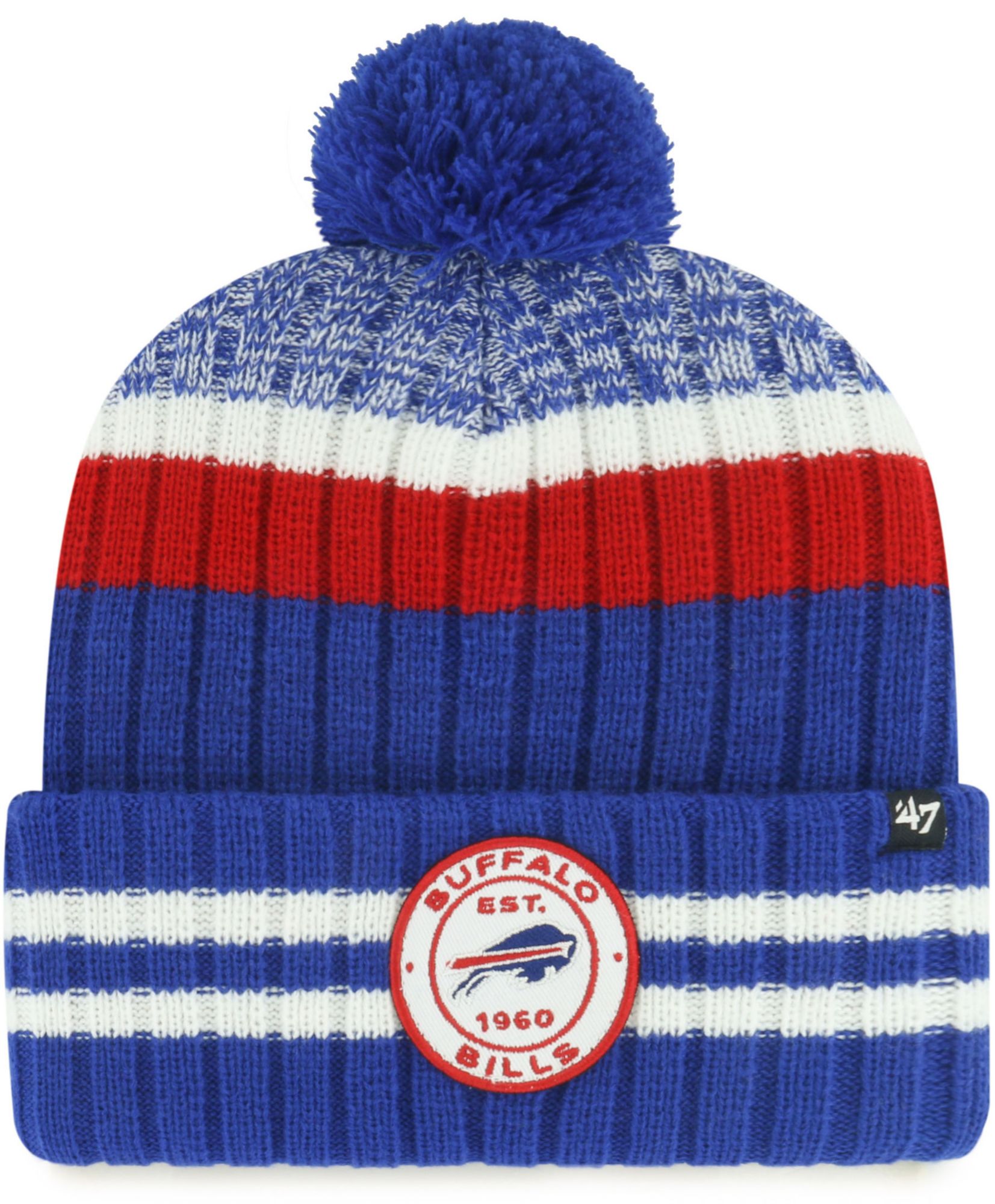 '47 Adult Buffalo Bills Sonic Blue Quiver Cuffed Knit Beanie product image